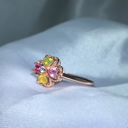 Heart-Shaped Tourmaline Ring
