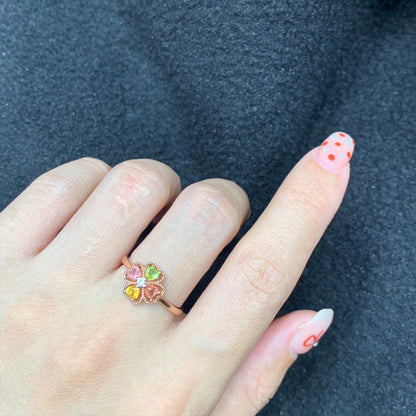 Heart-Shaped Tourmaline Ring