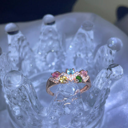 Colorful Tourmaline Ring