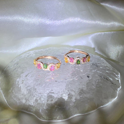 Ripple Reflection Tourmaline Ring