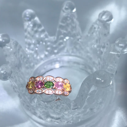 Oceanic Elegance Tourmaline Ring