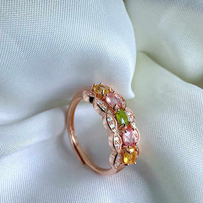 Oceanic Elegance Tourmaline Ring