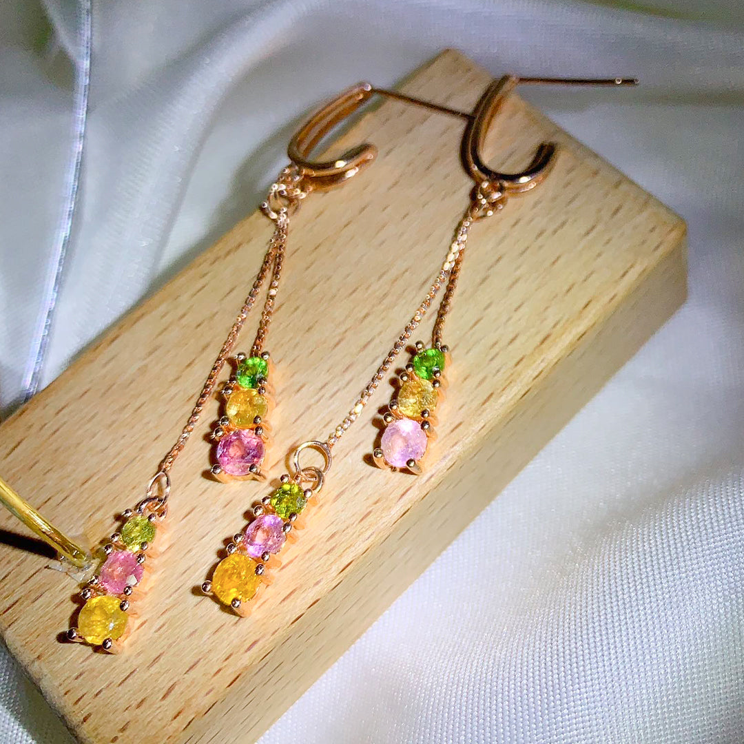 Enigmatic Charm Tourmaline Earrings