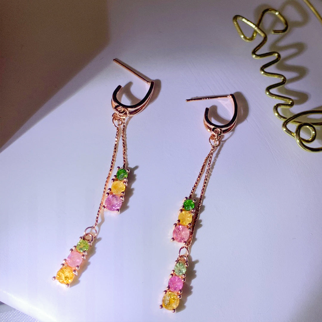 Enigmatic Charm Tourmaline Earrings