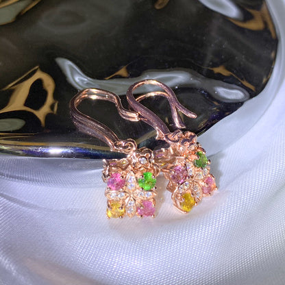 Enchanted Bloom Tourmaline Earrings