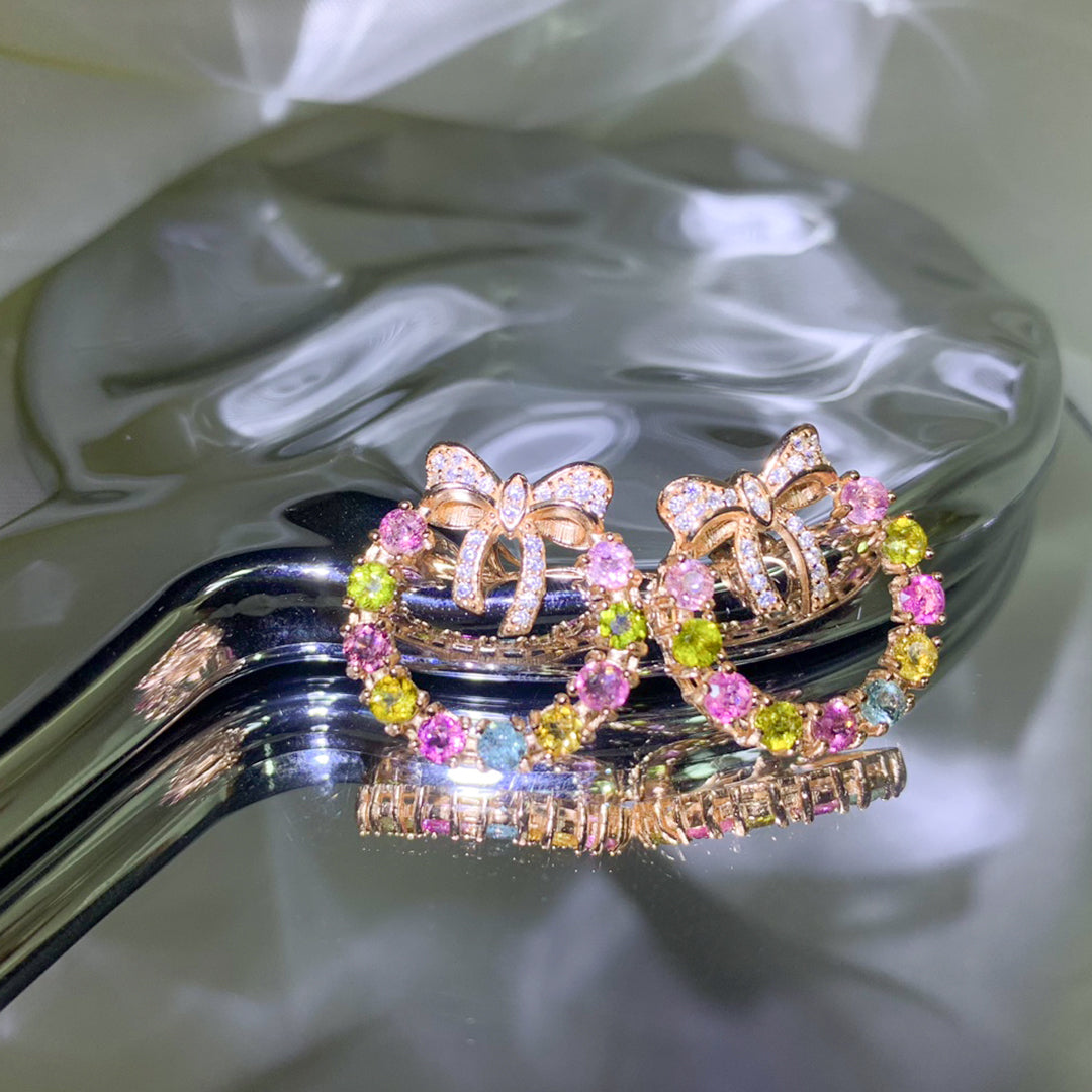 Enchanted Garden Wreath Tourmaline Pendant