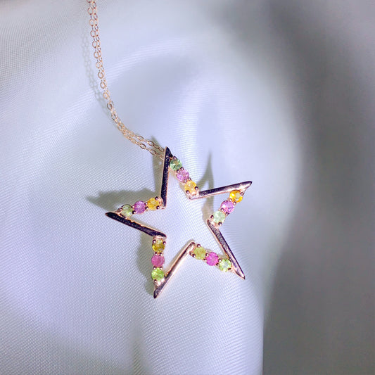 Resplendent Star Radiance Tourmaline Pendant