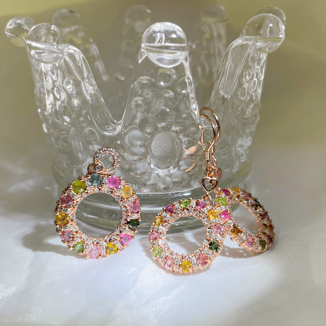 Serene Tourmaline Round Pendant