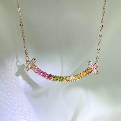 Curved Serenity Beryl Pendant