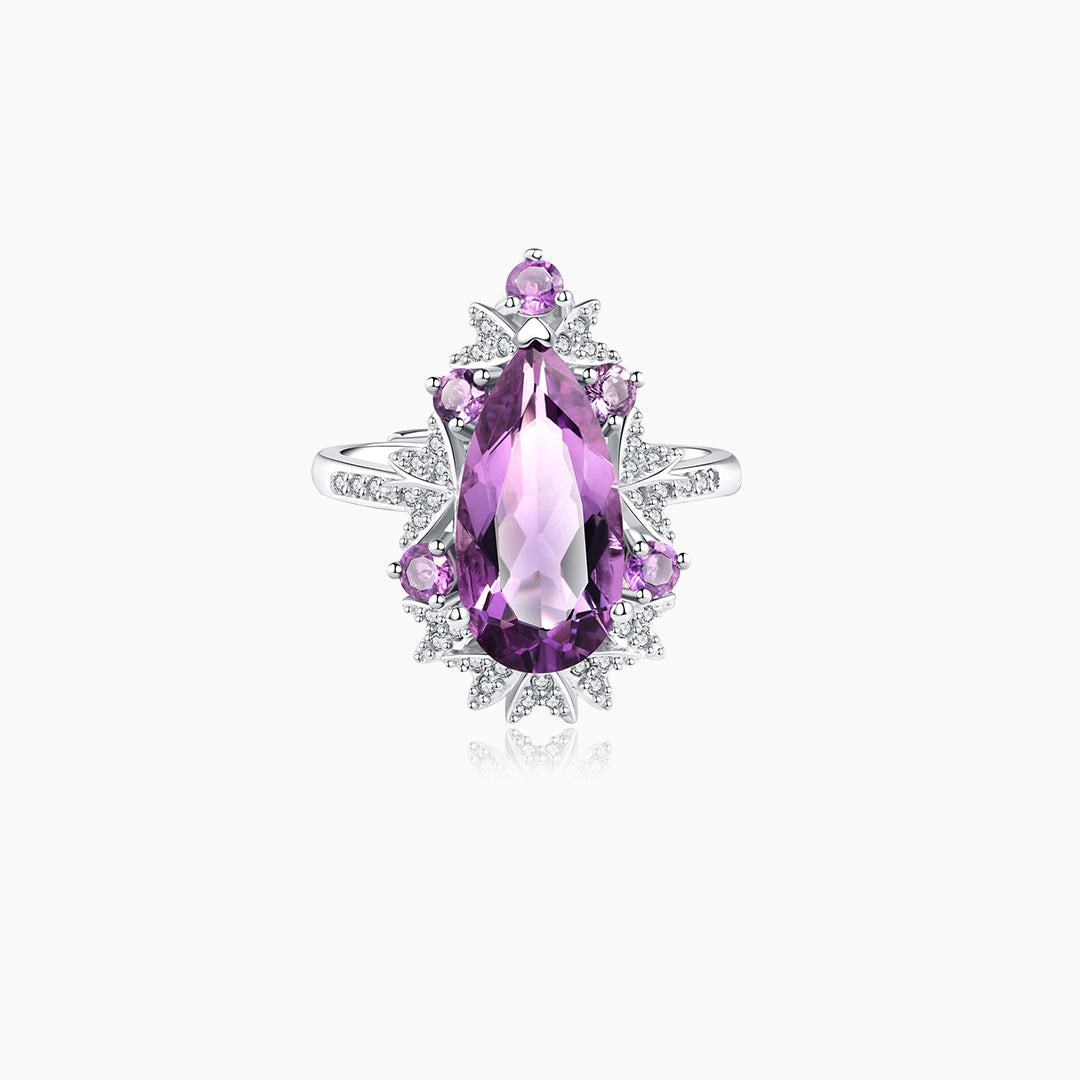 Amethyst Empowerment Swirl Ring