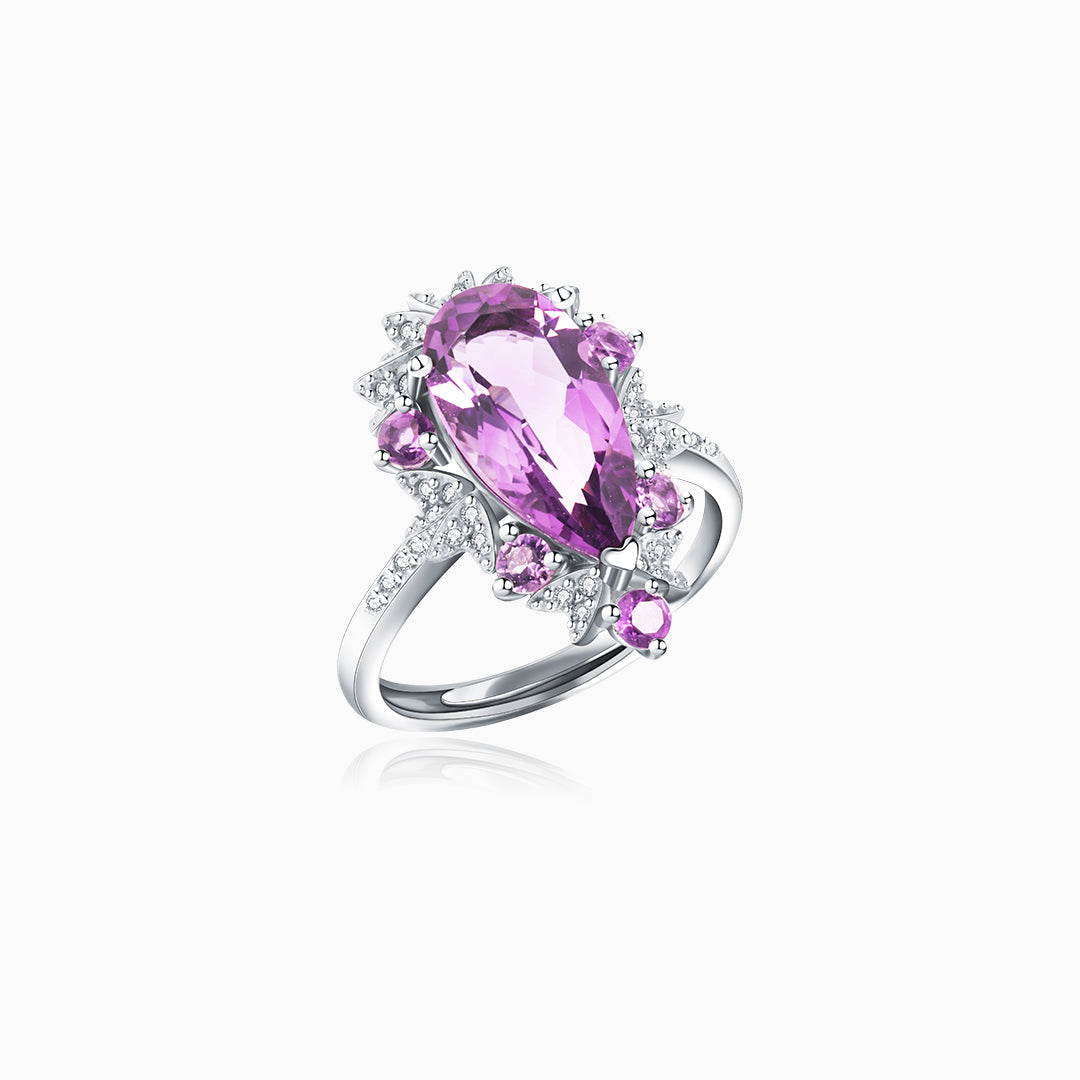 Amethyst Empowerment Swirl Ring