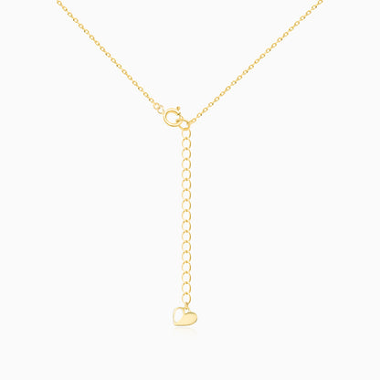 Curved Bar Gold Plated Necklace