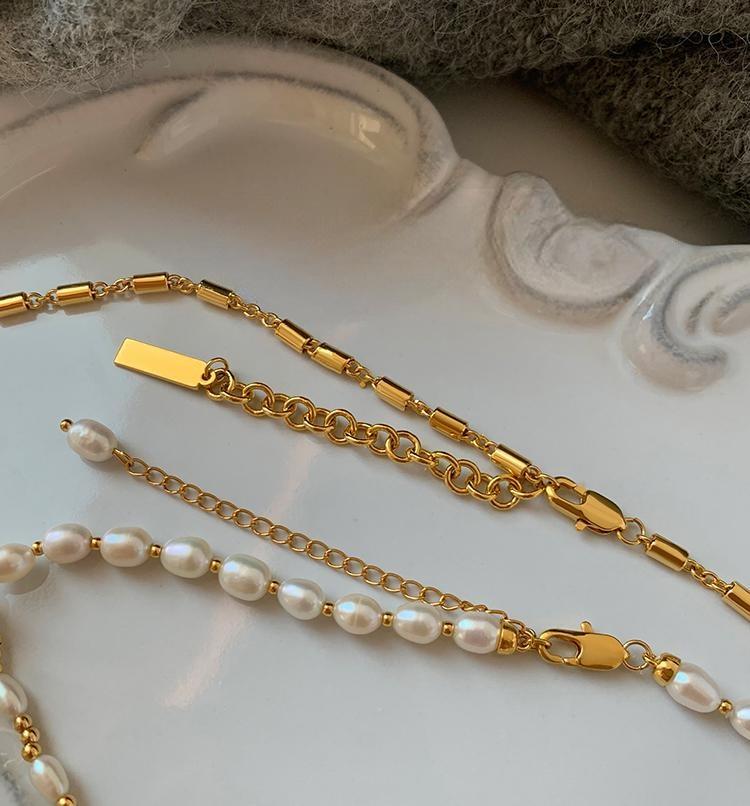Fresh Pearl Gold Plated Necklace