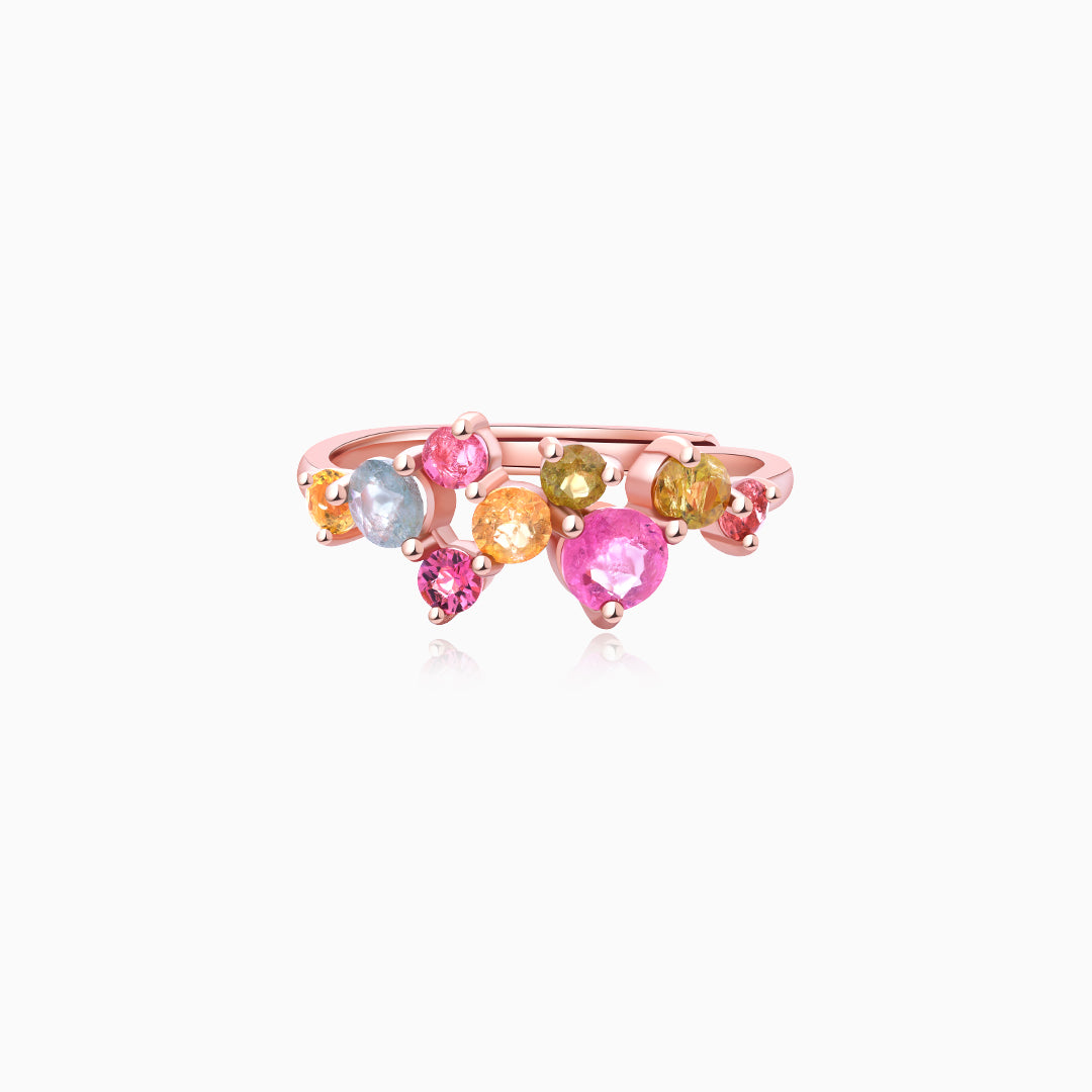 Tourmaline Kaleidoflora Wrapping Ring