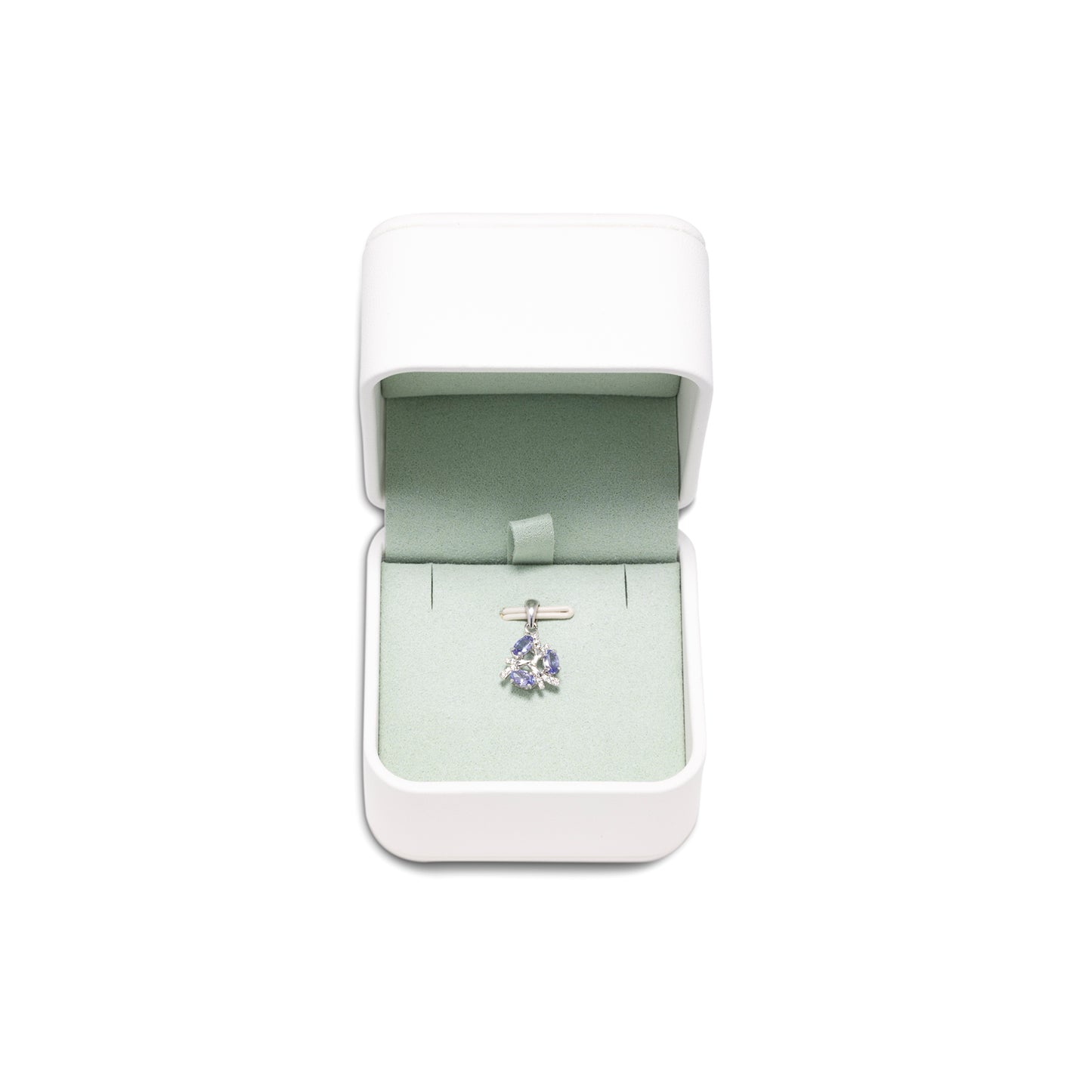 Tanzanite Protection Halo Pendant