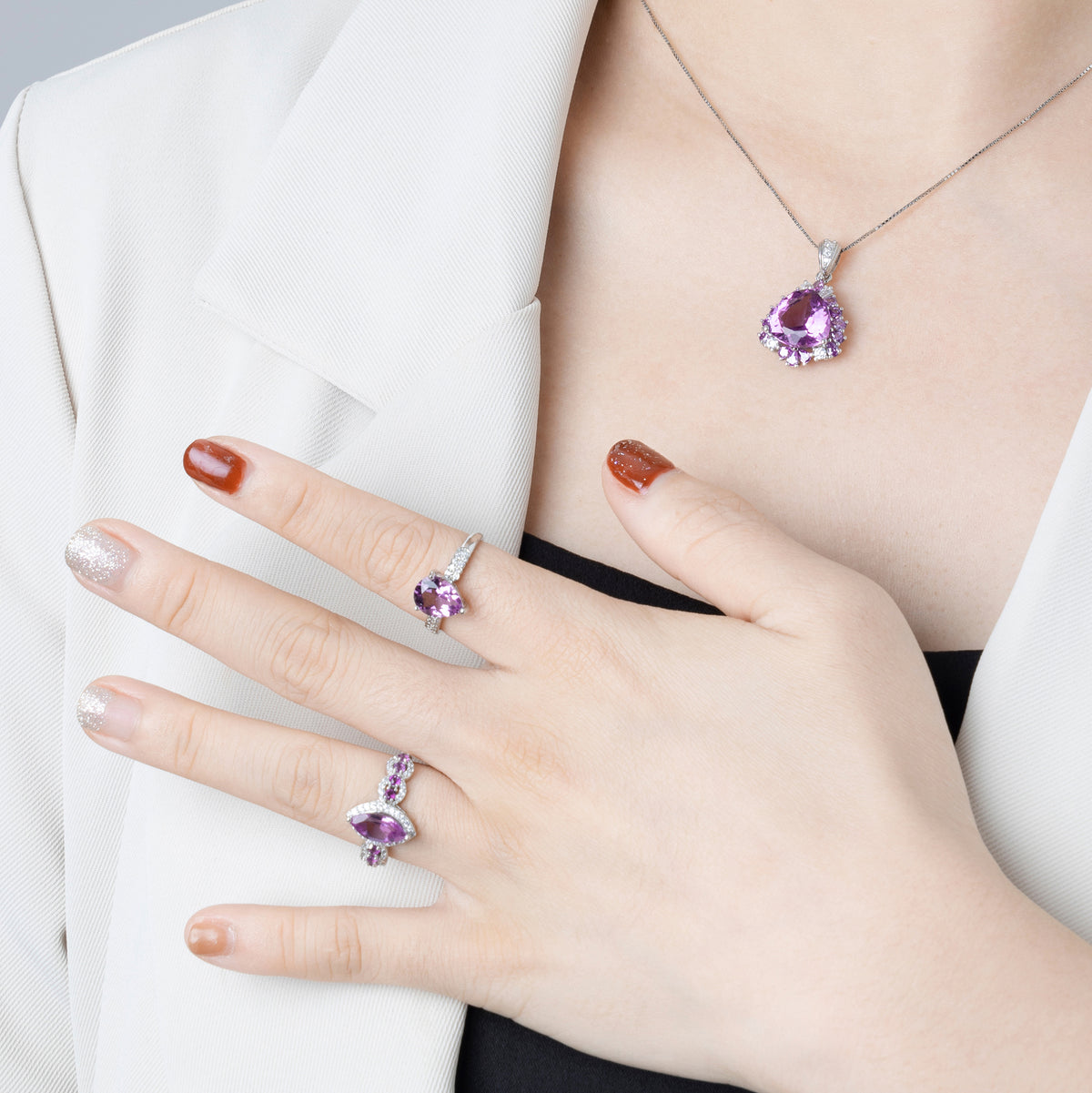 Amethyst Empowers Passion Rings