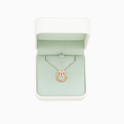 Enchanted Garden Wreath Tourmaline Pendant