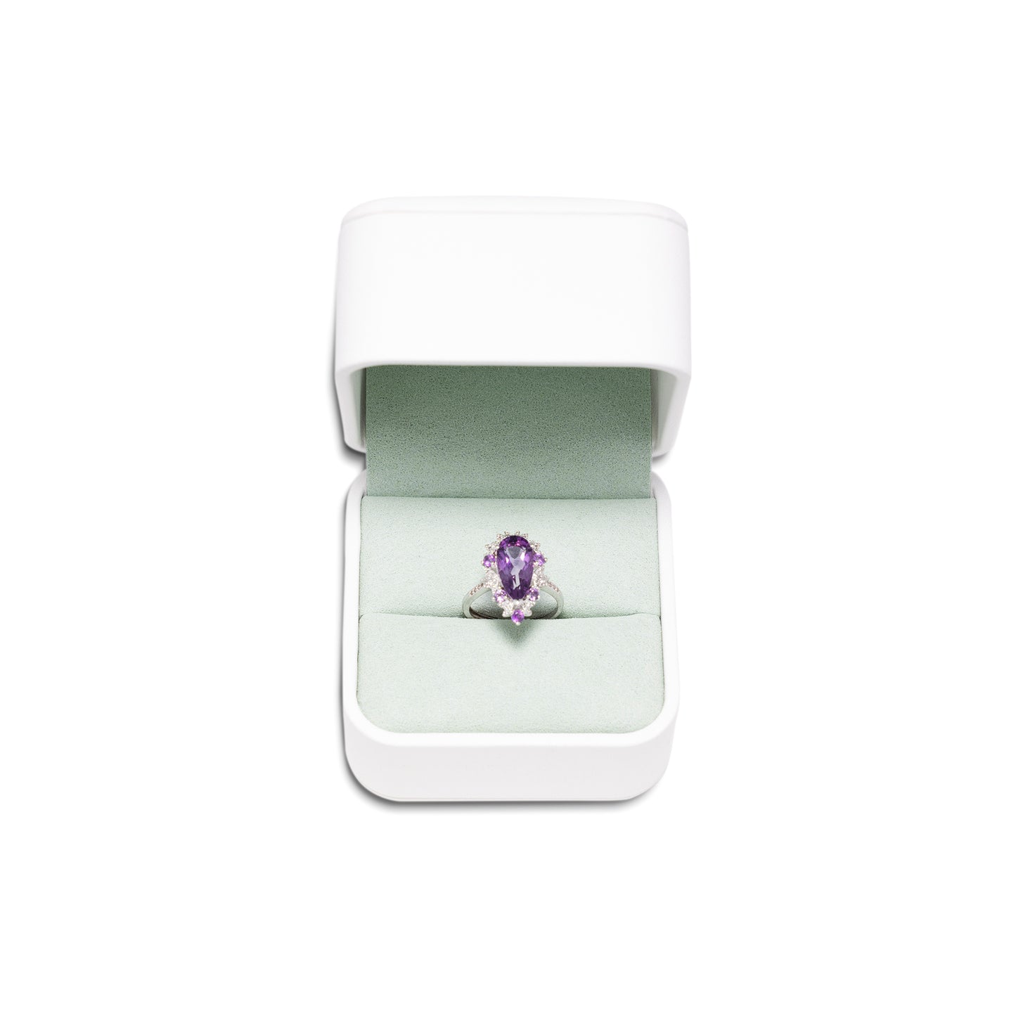 Amethyst Empowerment Swirl Ring