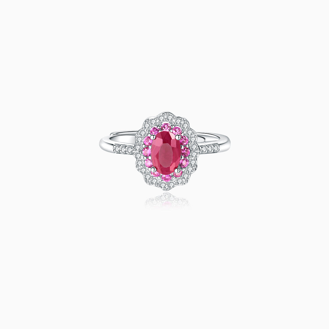 Pink Cloud Dance Tourmaline Ring
