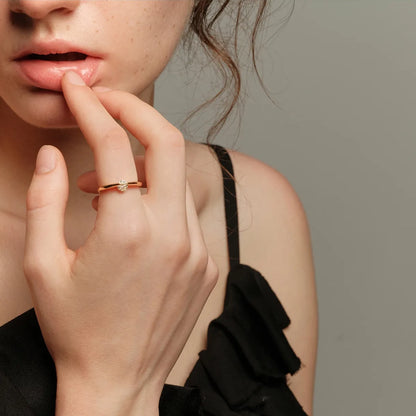 Adjustable Moissanite Ring