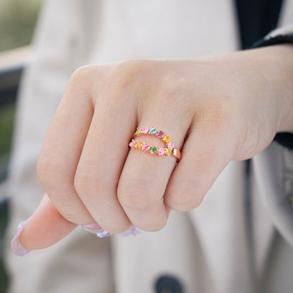 Tourmaline Wisdom Eye Ring