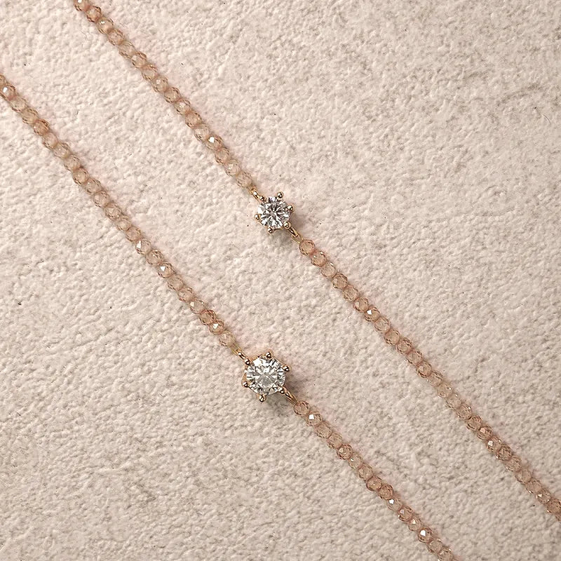 Champagne-Colored CZ Bracelet