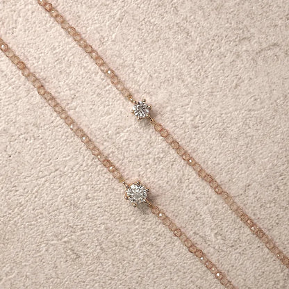 Champagne-Colored CZ Bracelet