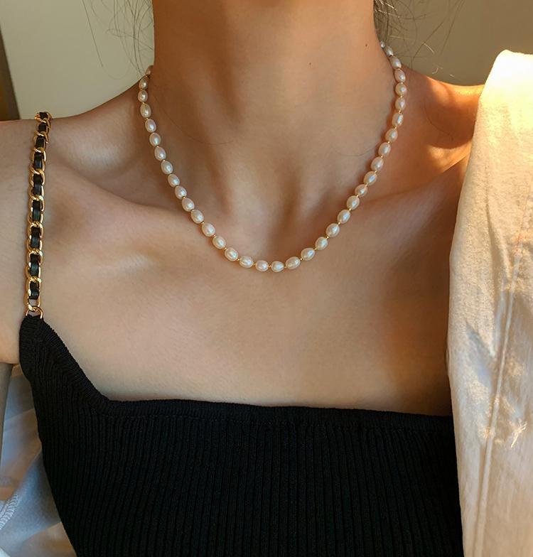 Fresh Pearl Gold Plated Necklace