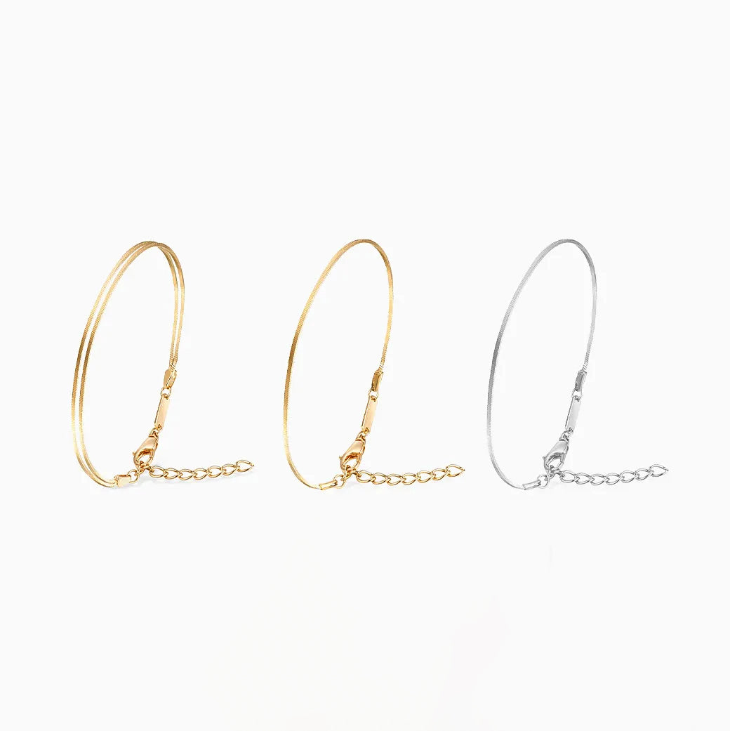 Snake Chain Plain Bracelet