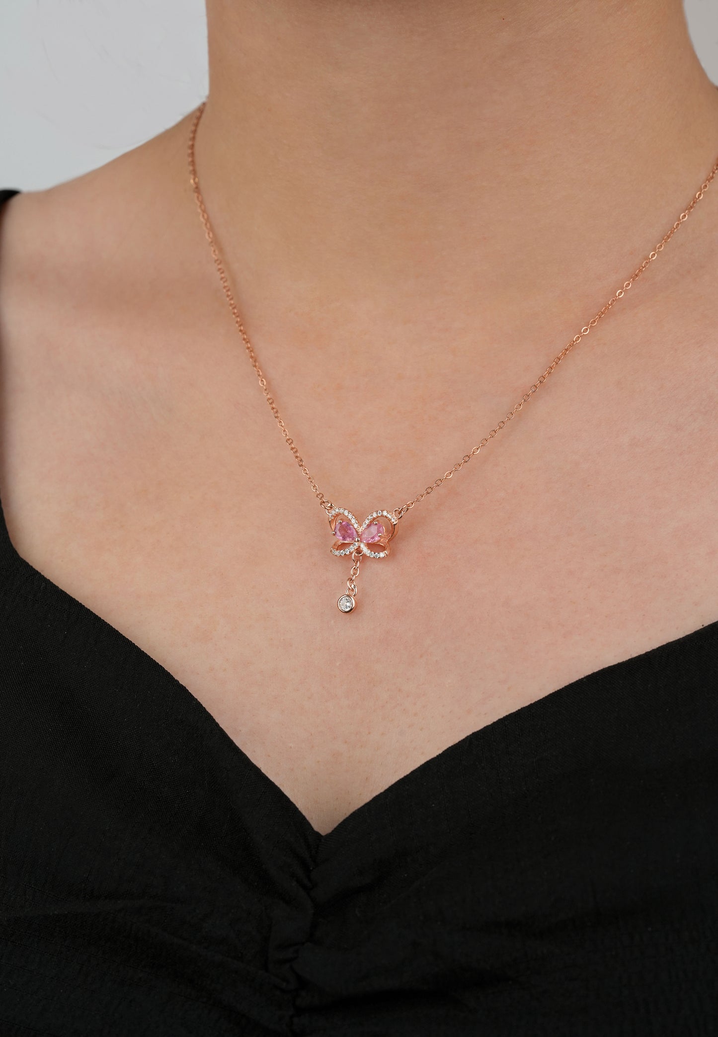 Iridescent Butterfly Dance Tourmaline Necklace