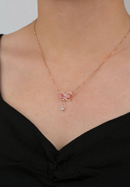 Iridescent Butterfly Dance Tourmaline Necklace