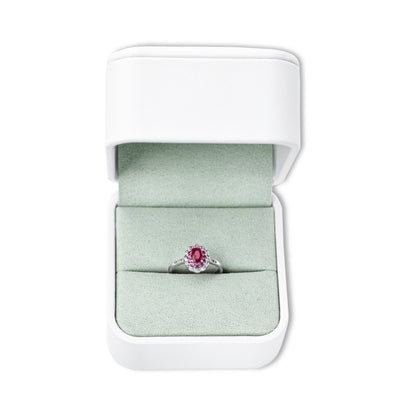 Pink Cloud Dance Tourmaline Ring