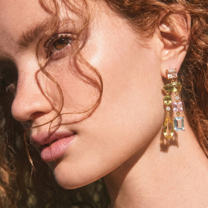 Asymmetrical Mixed Shaped Earrings