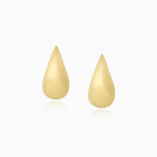 Drop Shaped Golden Plated  Earrings