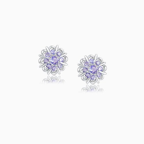Tanzanite Protection Bloom Earrings