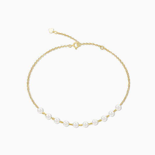 S925 Gold Plated Pearl Bracelet