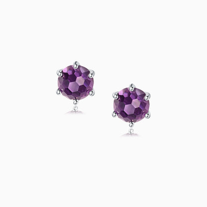 Amethyst Empowerment Essence Stud Earrings
