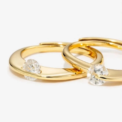 Adjustable Moissanite Ring