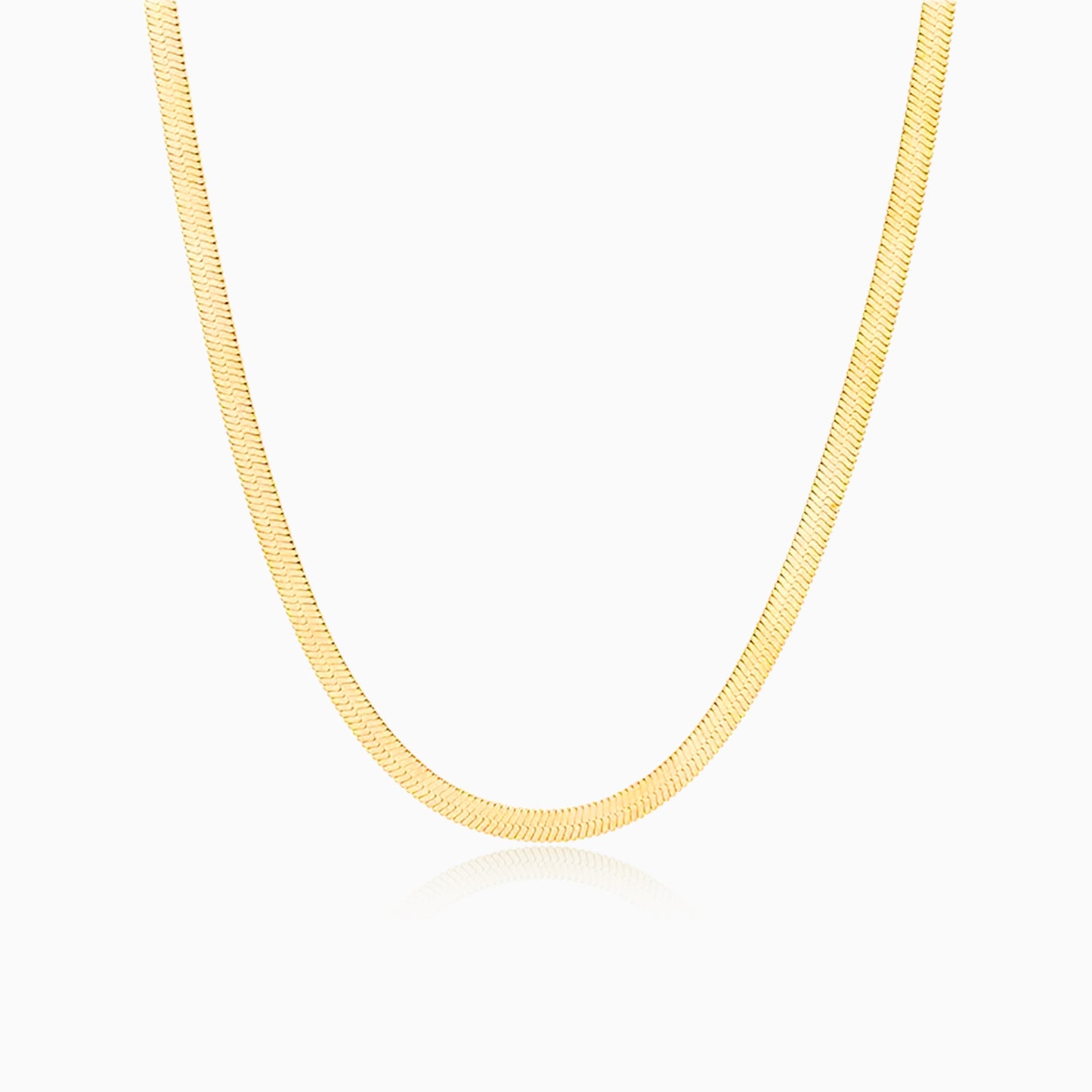 Snake-Chain Gold Plated Necklace