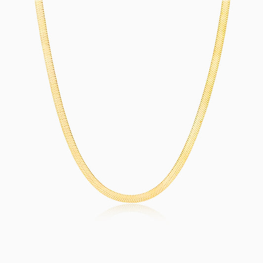 Snake-Chain Gold Plated Necklace