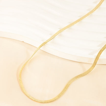 Snake-Chain Gold Plated Necklace