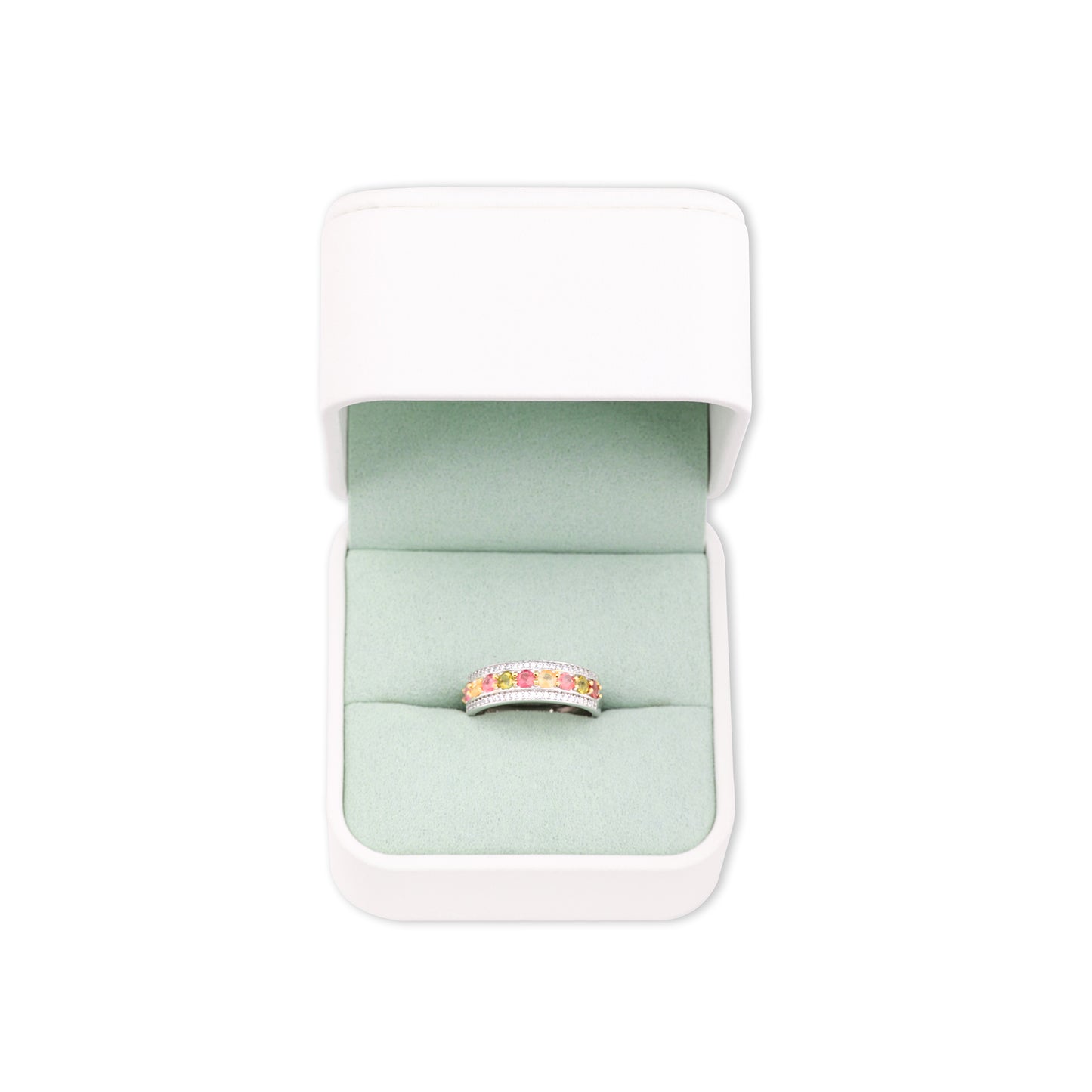 Four-Color Empowered Tourmaline Ring