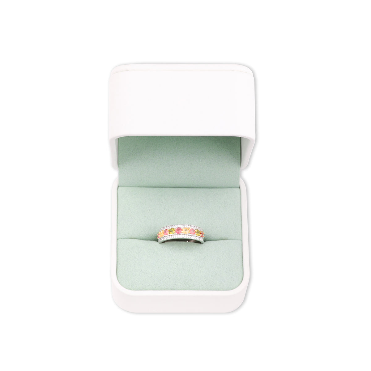 Four-Color Empowered Tourmaline Ring