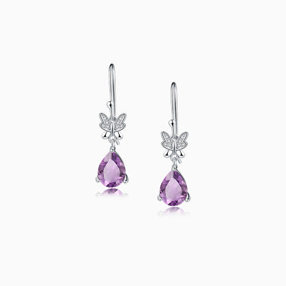 Amethyst Empowerment Grace Drop Earrings