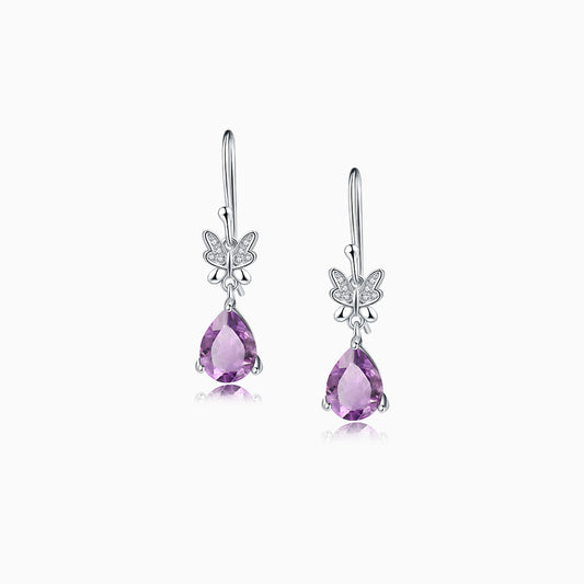 Amethyst Empowerment Grace Drop Earrings