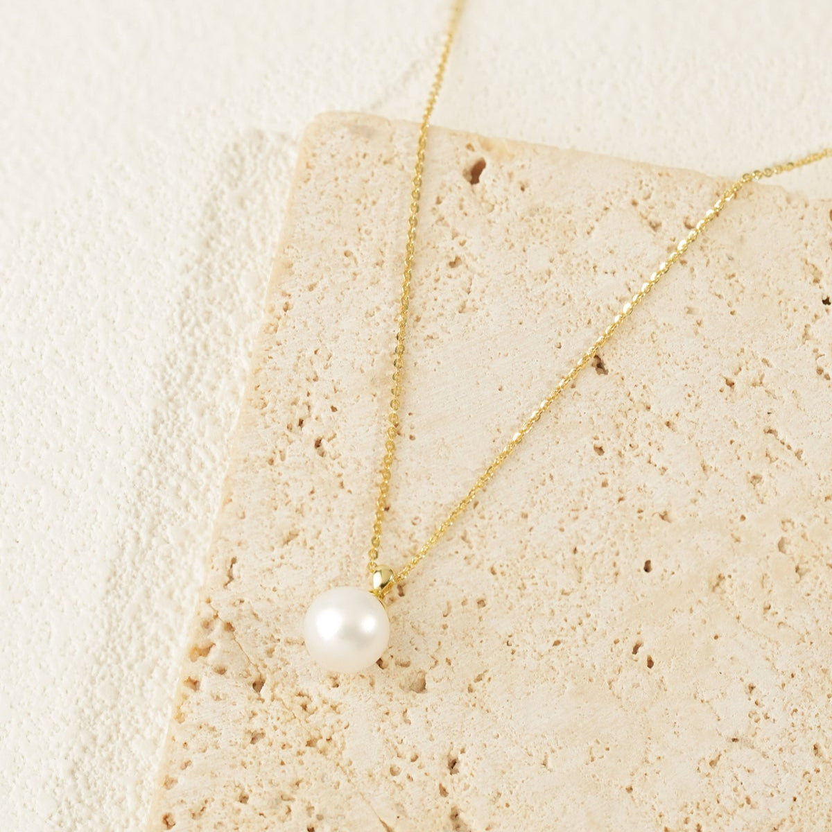 S925 Gold Plated Necklace With Pearl