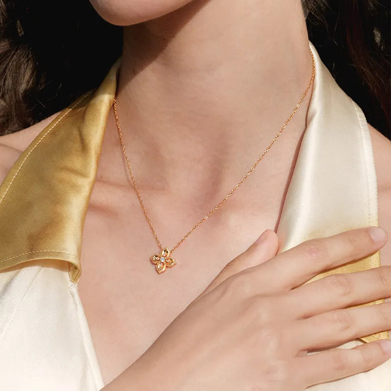 Lucky Four-Leaf Clover Necklace
