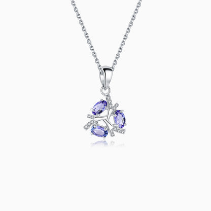 Tanzanite Protection Halo Pendant
