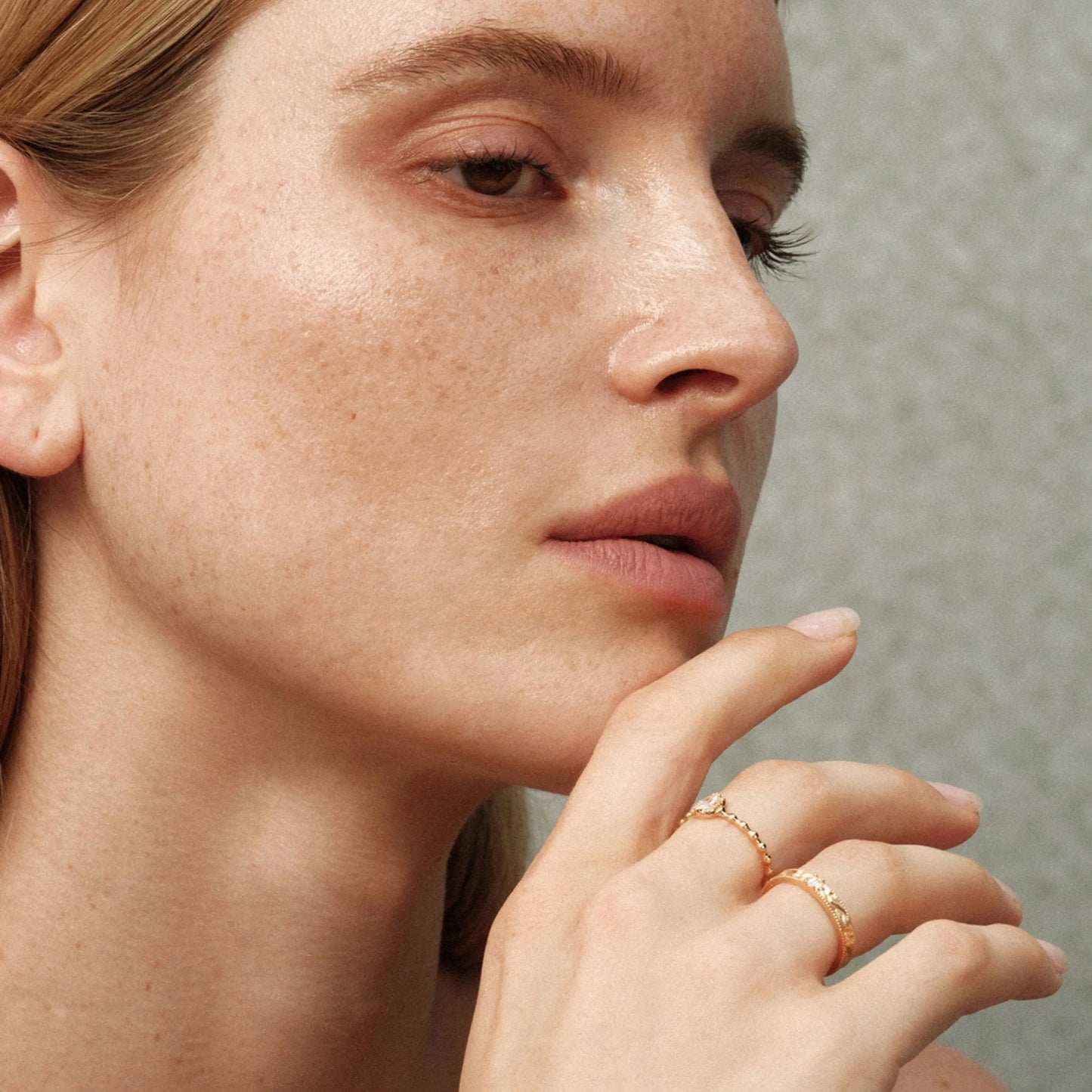 Retro CZ Stackable Ring