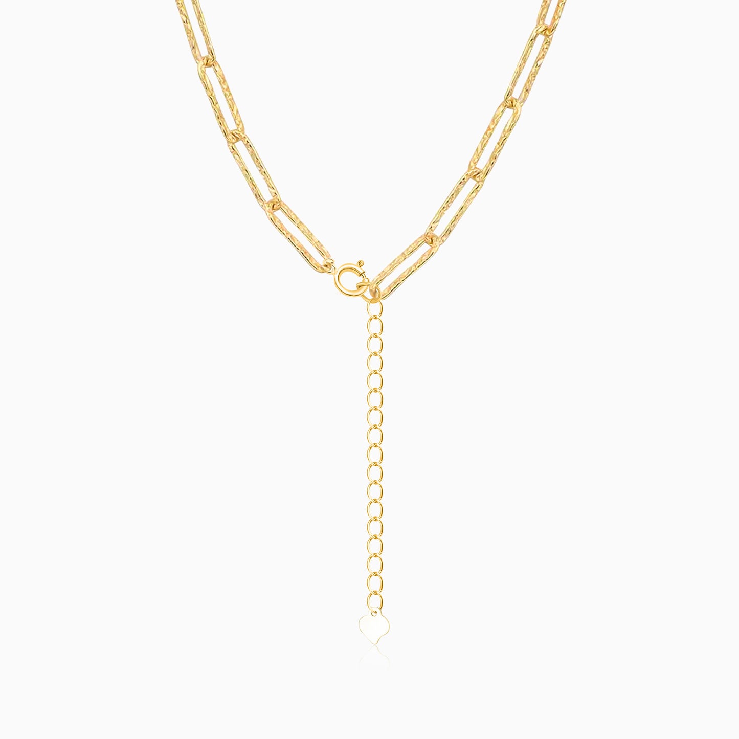 Gilded Paperclip Chain S925 Necklace